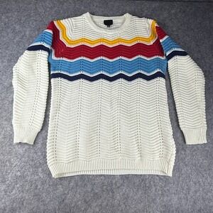 Sweet Claire Light Sweater Rainbow Stripe Size‎ M Knit Pullover Adventuretime PB